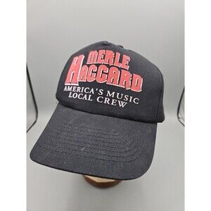Merle Haggard Trucker Hat Country Music Concert Cap America's Music Local Crew